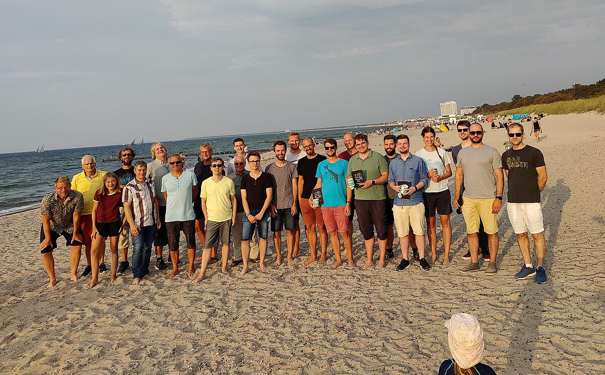 Am Strand von Warnemünde Sommer 2022